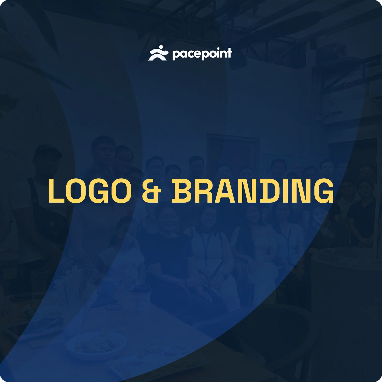 Architecting Scale — logo and branding key visual on the deep navy system