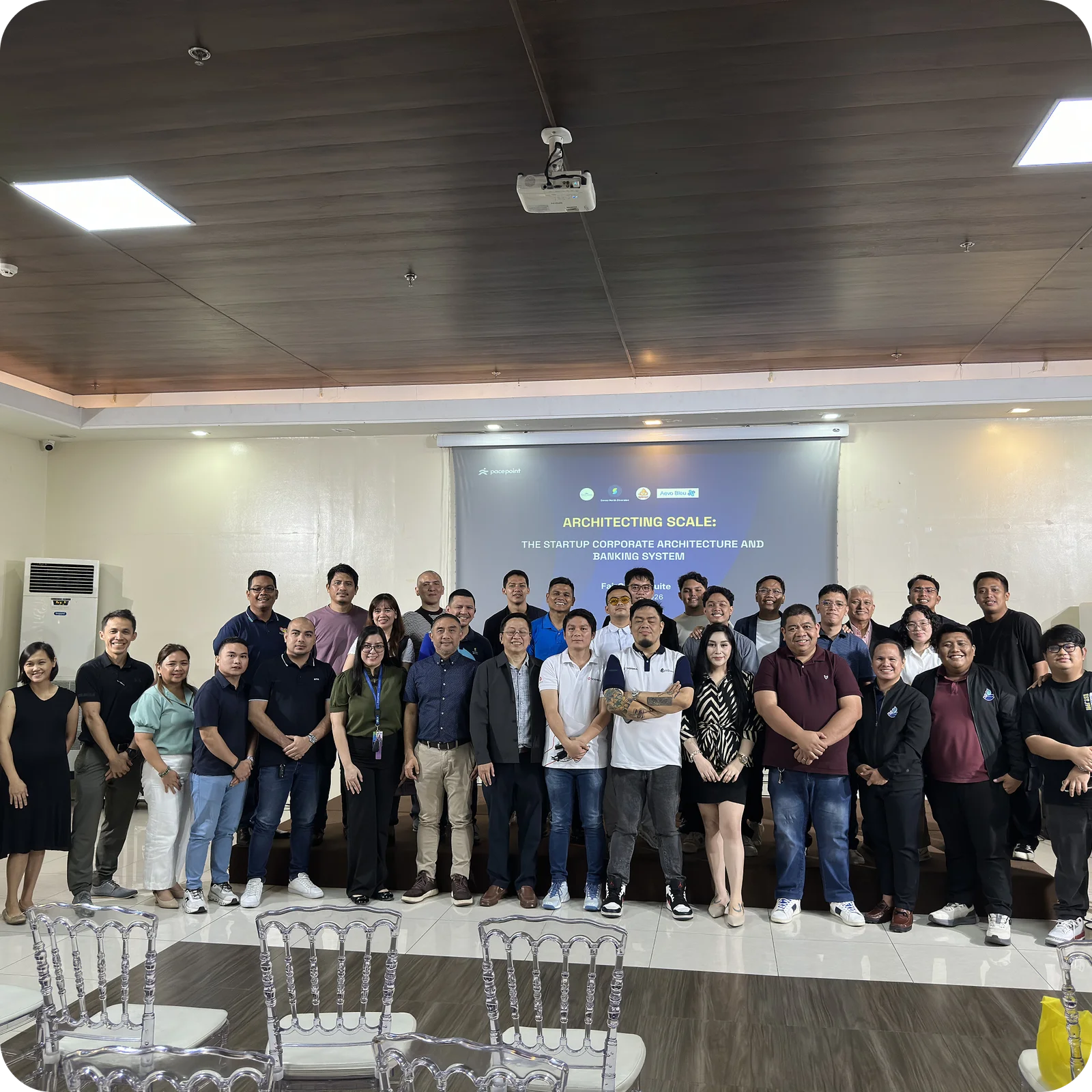 Architecting Scale — the business banking and financial literacy talk on stage