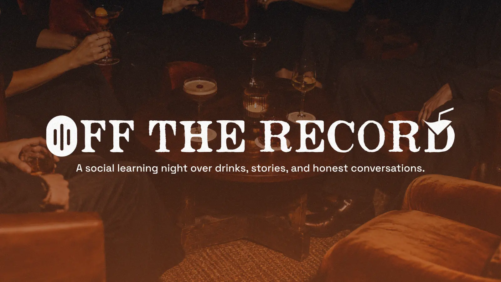 Off the Record bar talks campaign banner