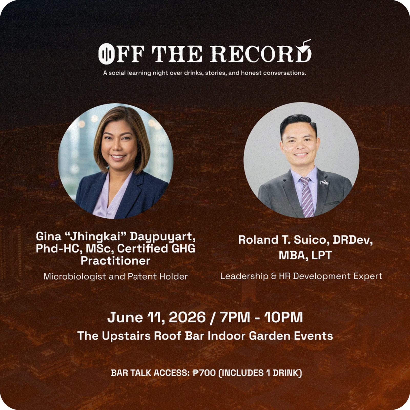 Off the Record — speaker lineup announcement post