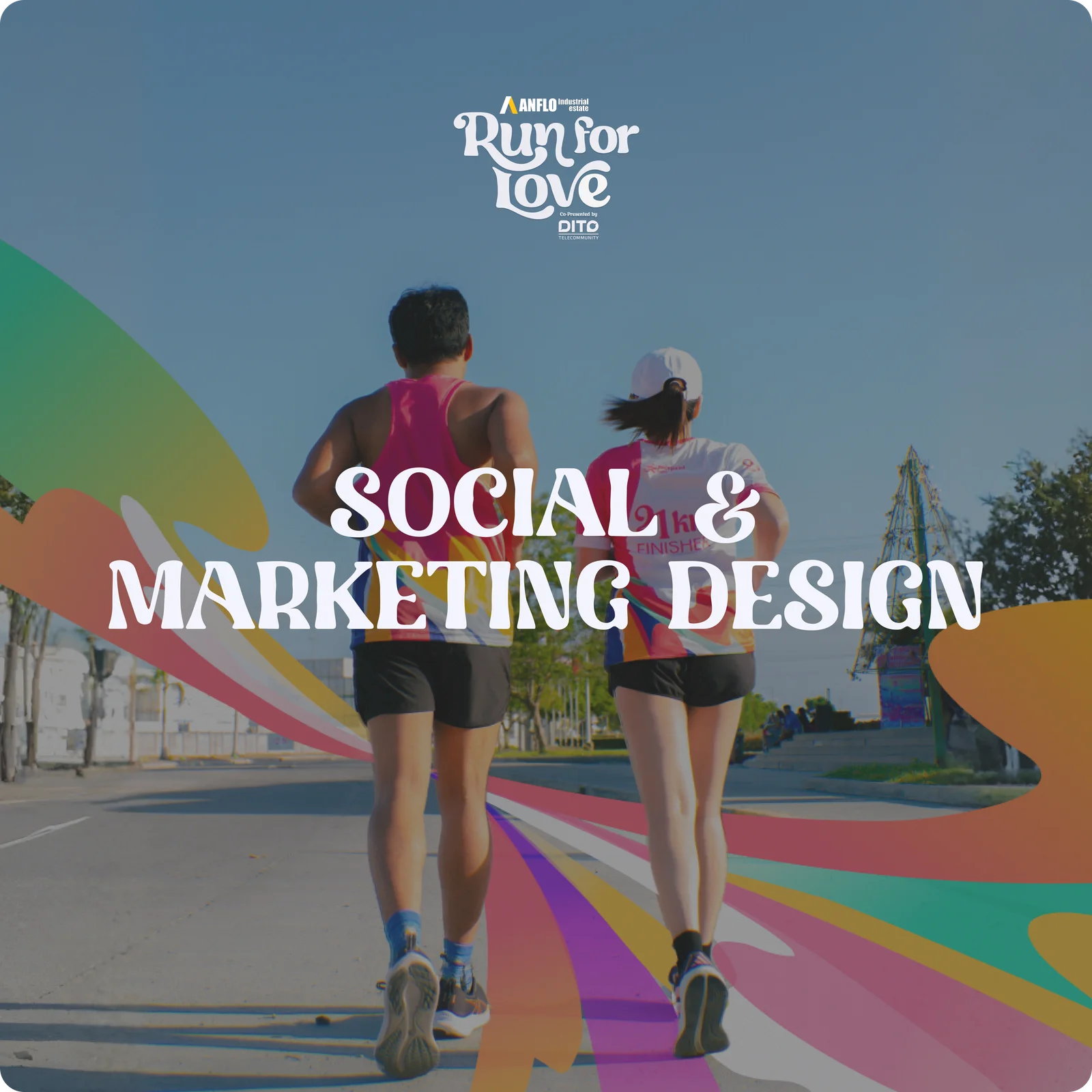 Run for Love — social and marketing design key visual